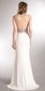 Sparkling Beaded Mesh Top Sheer Back Long Prom Pageant Dress back